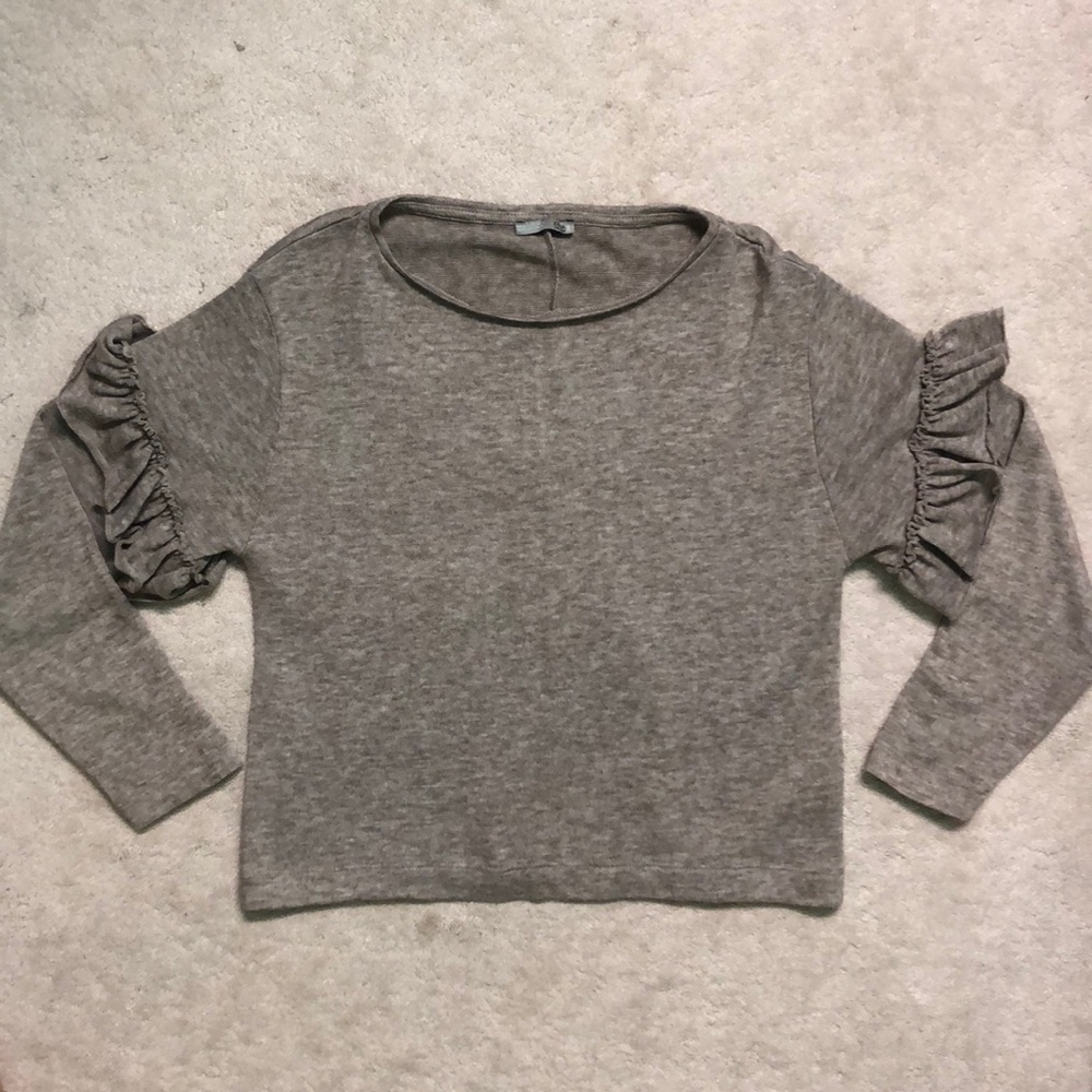 Zara Ruffled Sleeves Sweater